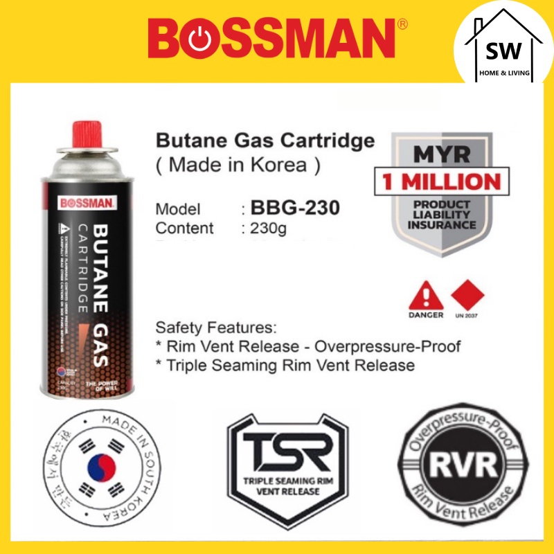 SW Bossman Portable Steamboat Gas Stove Single 1 Burner Butane Gas ...