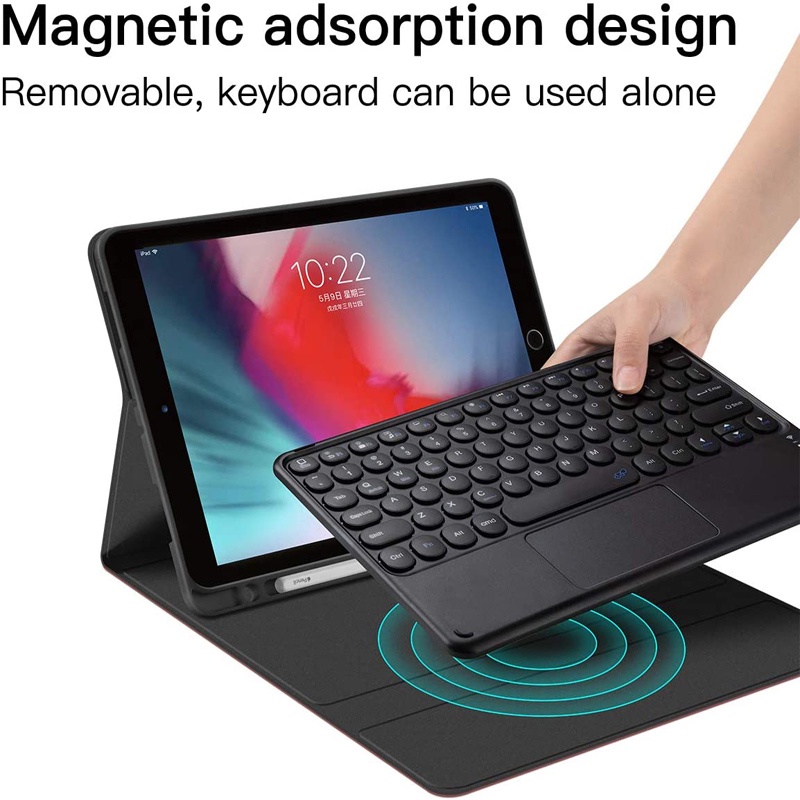 Case with Touchpad Keyboard For iPad 9.7 10.2 5th 6th 7th Gen 8th 9th ...