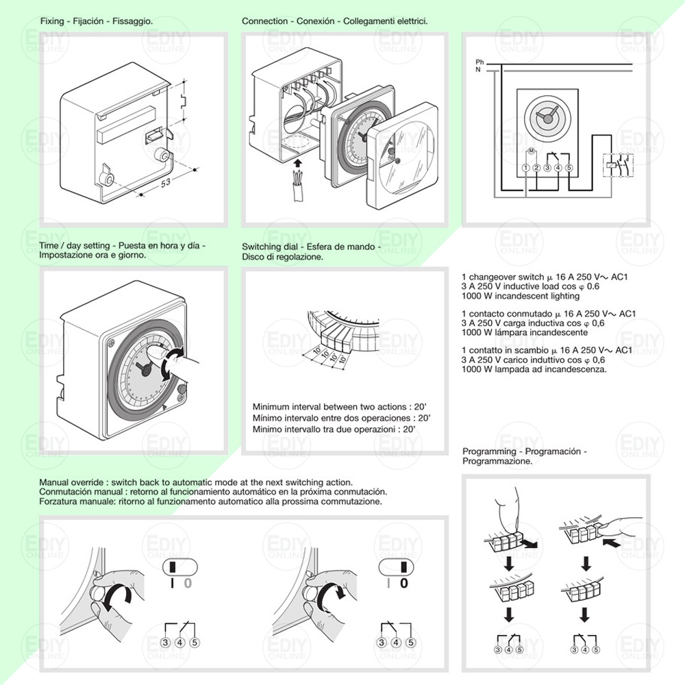 【NEW】 T & G AH-711 TIMER DIGITAL TIME SWITCHES PROGRAMMABLE ON OFF ...