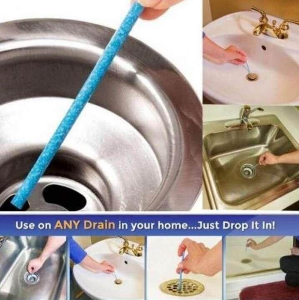 SayYes 14Pcs Drain Pipe Cleaner Sani Sticks Kitchen Toilet Bathtub ...