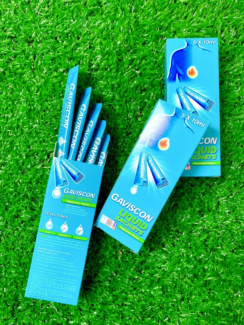 GAVISCON LIQUID SACHETS 10ML X 5 PACK PER BOX | Shopee Malaysia