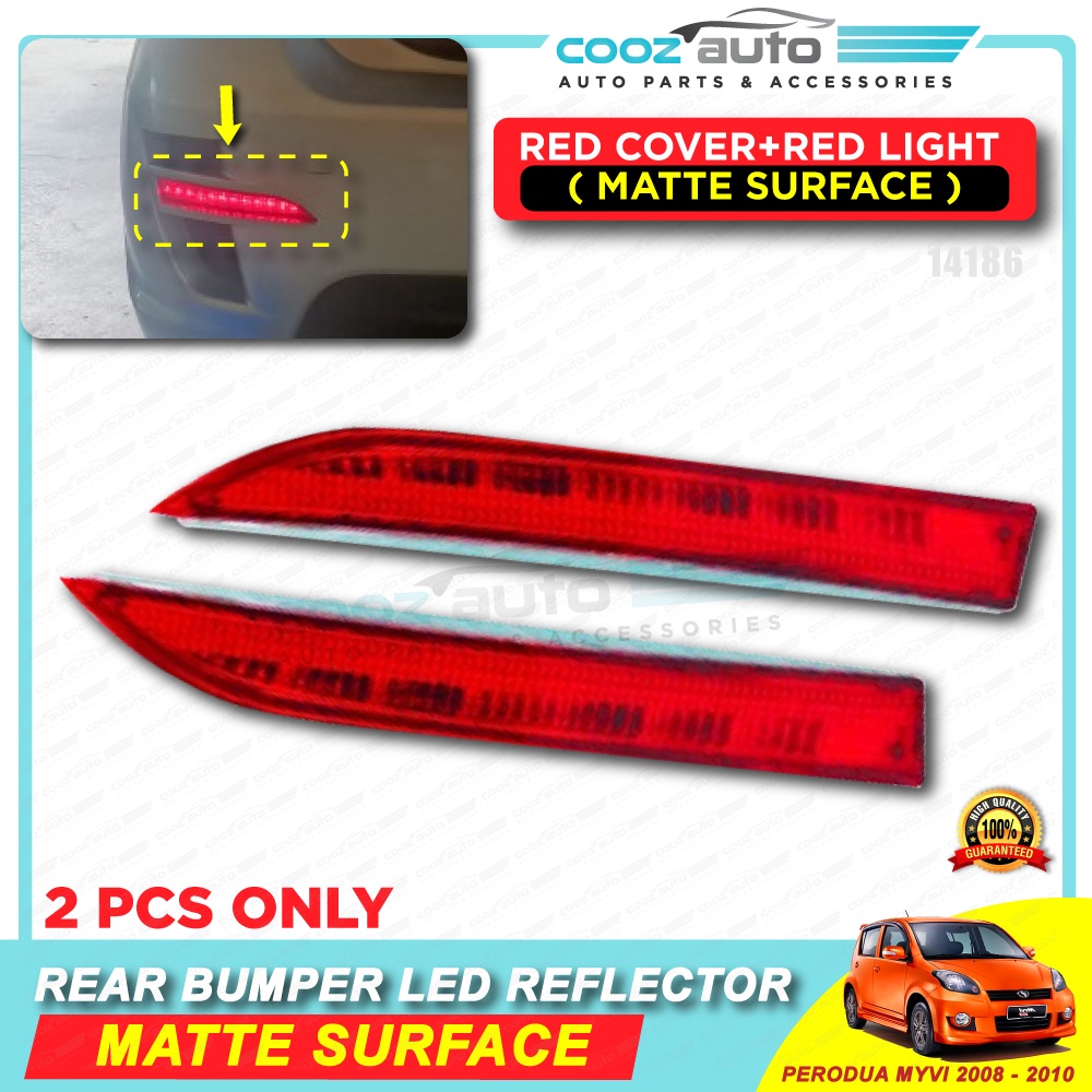 Perodua Myvi 2008 2010 Rear Bumper Reflector LED Brake Lamp Light