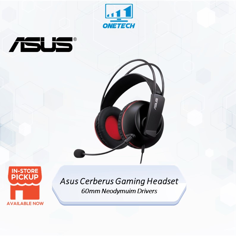 Asus Cerberus Gaming Headset ( 60mm Neodymuim Drivers / Multi Device