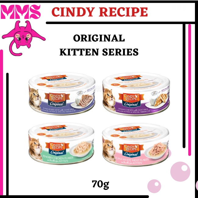 Cindy's Recipe Original Cat Canned Food Kitten Wet food Makanan