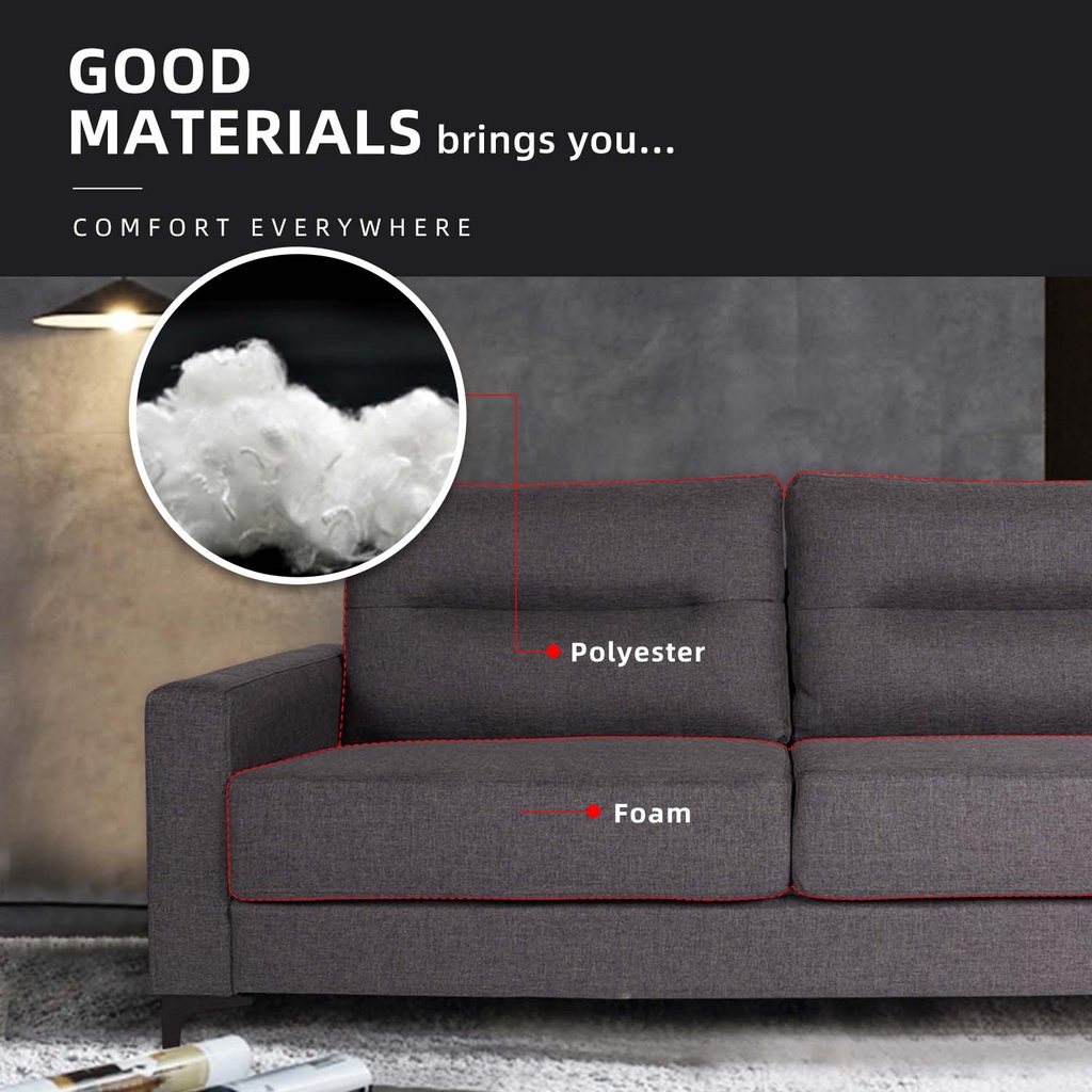 [FREE Shipping] KitchenZ L Shape Sofa 2/3Seater Multifunction Sofa