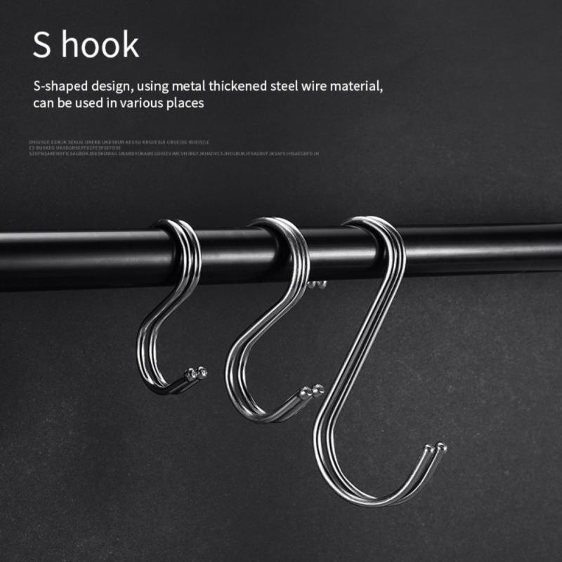 [NEW] Stainless Steel S Hook Metal Hook Cangkuk S / S Shape Hook ...