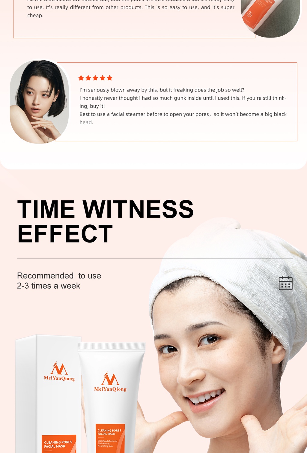 MeiYanQiong Blackhead Remover Mask Cream Peeling Off Deep Cleansing