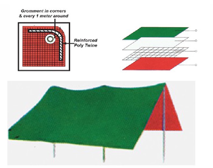 QuickFix TEBAL G&O Canvas Canopy 6ft 18ft Thick Kanvas Khemah Kolam
