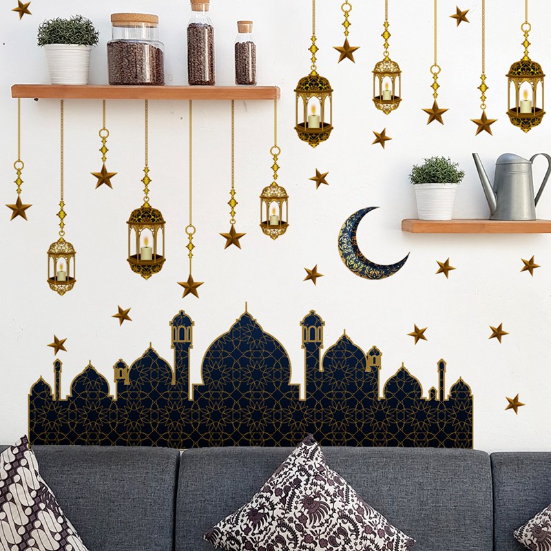 Eid Mubarak Window Stickers Hari Raya Decoration 2025 EID Ramadan ...