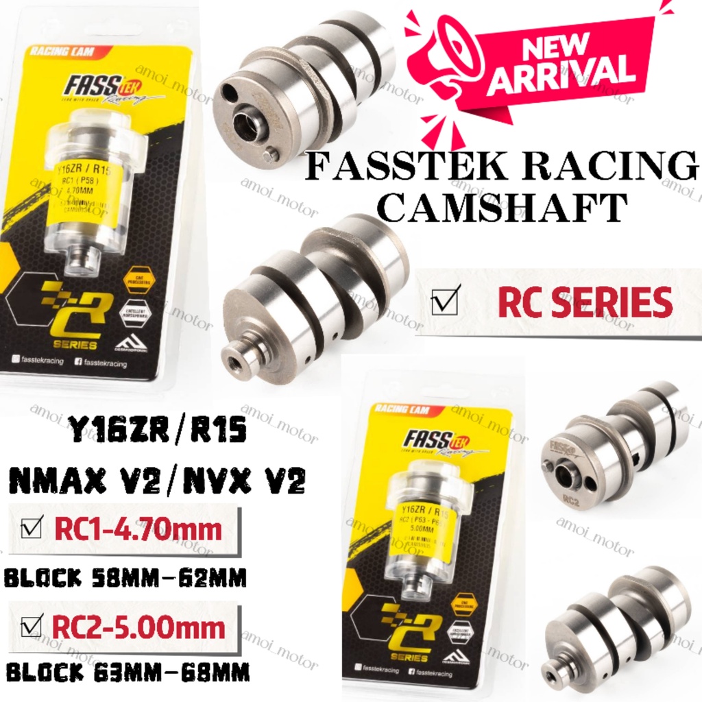 FASSTEK RACING CAMSHAFT RC SERIES LC135/Y15ZR/FZ150i - Y16ZR/R15/NVX V2 ...