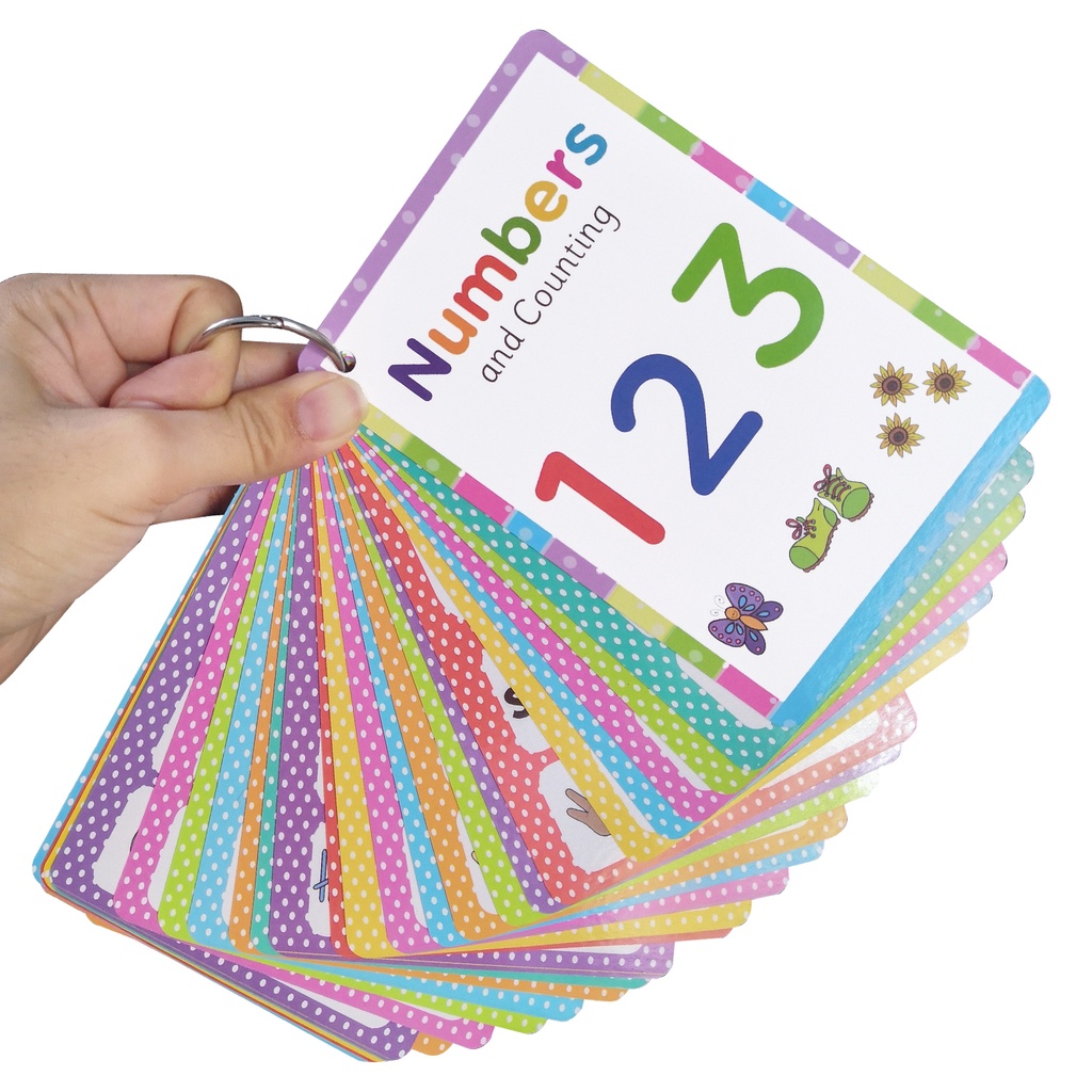 Numbers Cards Learning 1-100 Flashcards Kids Educational Learning Toys ...
