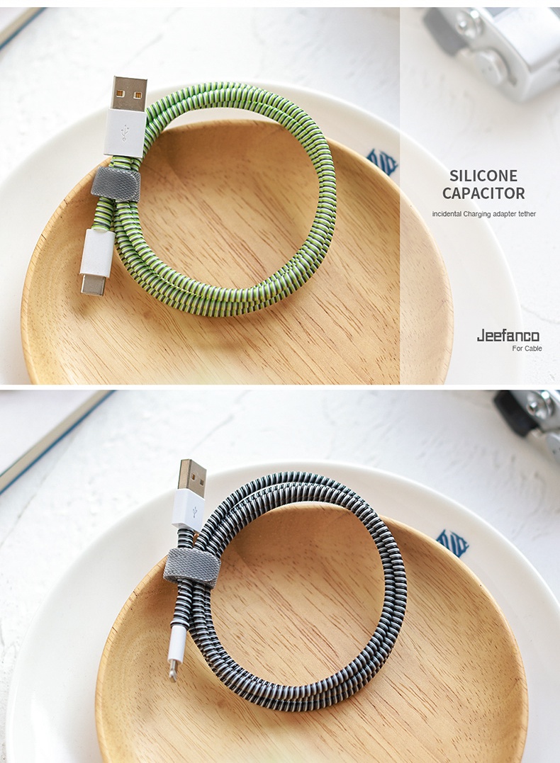 【Android/Apple Universal】BlueWow 1.4M Cable Winder wire Protection Case ...