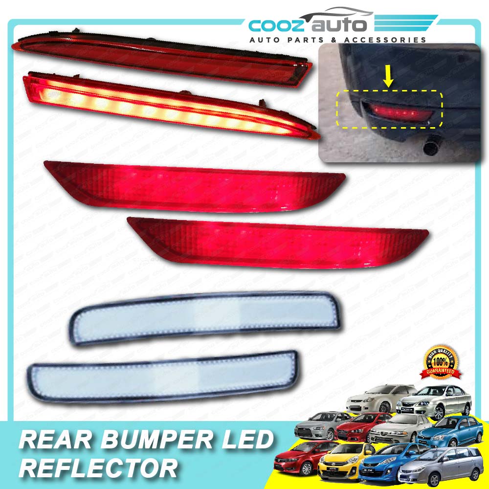 Proton Perodua Rear Bumper Reflector LED Brake Lamp Light Warning Light