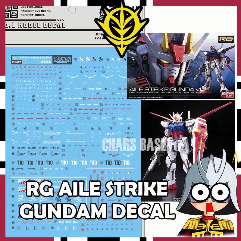 RG AILE STRIKE DECAL DALIN DECAL RG27 | Shopee Malaysia