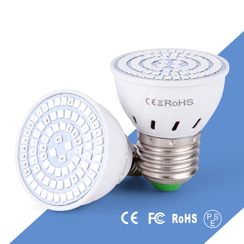 E27 Led Plant Grow Light Full Spectrum E14 Grow Bulb MR16 Greenhouse ...