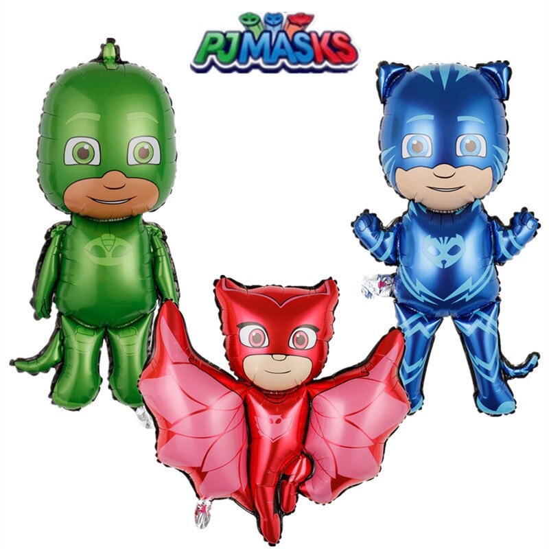 PJ Masks Foil Balloon Catboy Owlette Gekko Amaya Connor Greg Romeo Luna ...