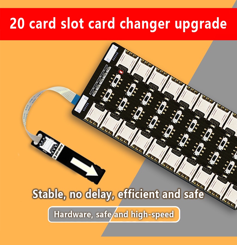 SIM Card Adapter with 20 Slots Multi SIM Card Reader Mini Nano SIM with ...