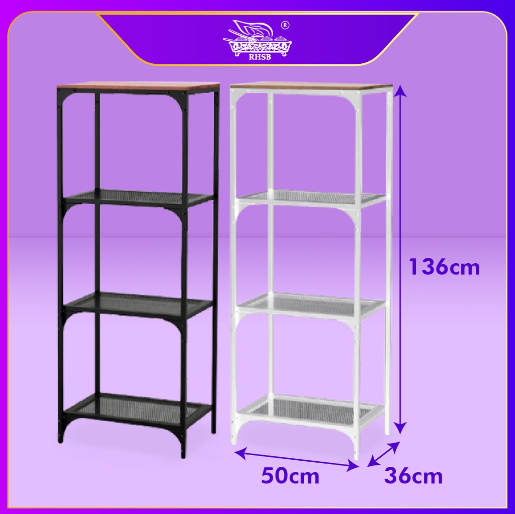 BOOK SHELVES RACK / STORAGE RACK / RAK BUKU / METAL RACK / KITCHEN RACK