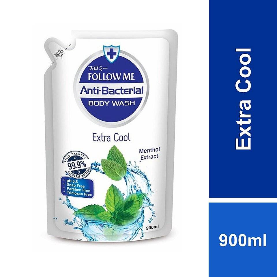 FOLLOW ME AntiBacterial Extra Cool Menthol Extra Kills 99.9 Bacteria