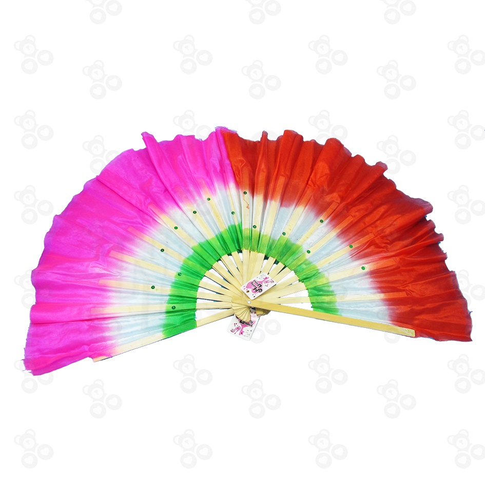 [Ready Stock] Chinese Hand Fan Bamboo Ribs Flutter Fabric Chinese Folk