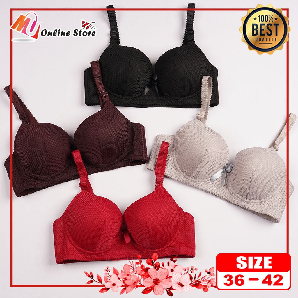 MU BRA DEWASA CUP B / WOMEN WIRED BRA / PAKAIAN DALAM DEWASA / BAJU ...