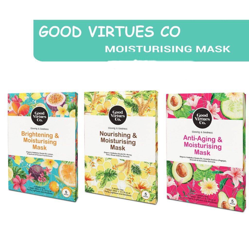 Good Virtues Co Brightening & Nourishing Moisturizing Facial Face Mask