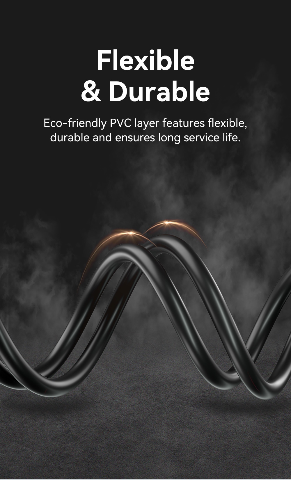 Vention HDMI Cable Micro HDMI to HDMI Cable 4K 60HZ UHD Video Cable For