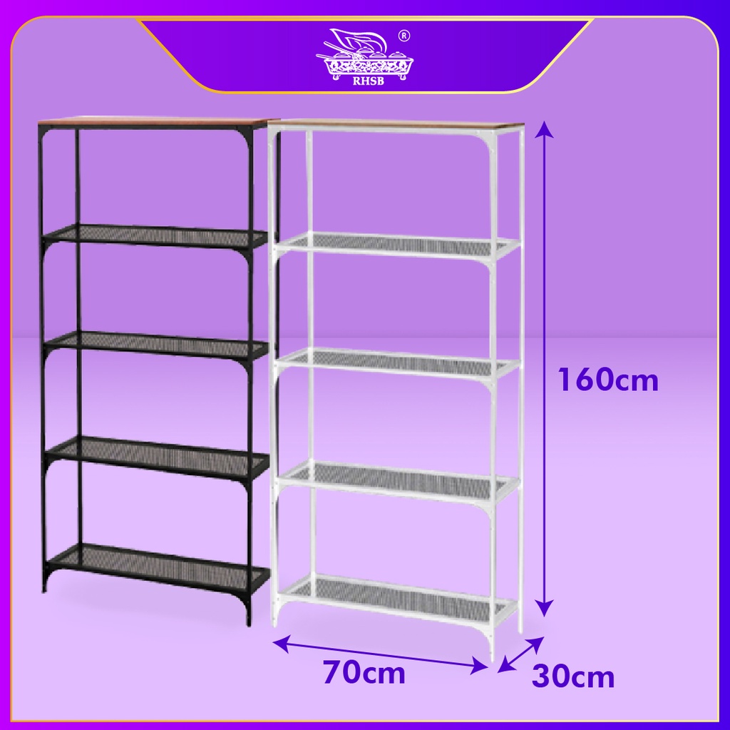 BOOK SHELVES RACK / STORAGE RACK / RAK BUKU / METAL RACK / KITCHEN RACK