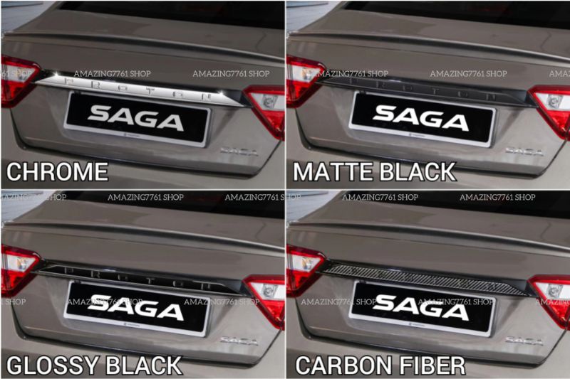 AMAZING PROTON SAGA MC2 2021-2024 CAR REAR TAIL GATE LINING MOLDING ...