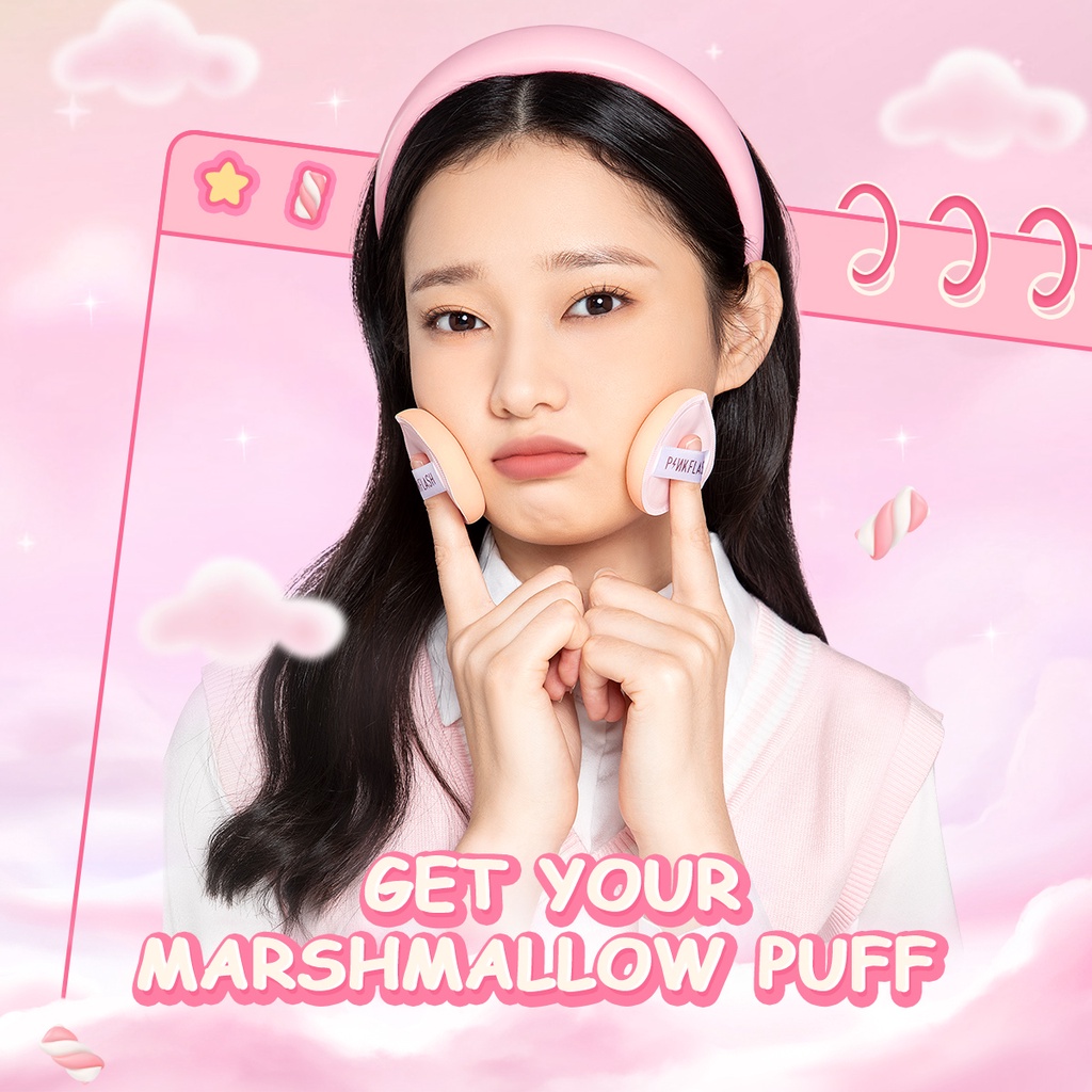 PINKFLASH Double-Side Powder Puff Air Cushion Soft Cosmetic Puff ...