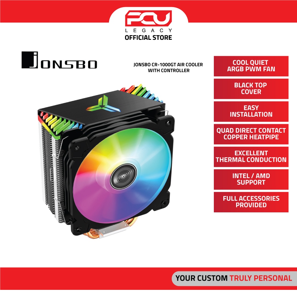 JONSBO CR-1000GT AIR COOLER WITH CONTROLLER | Shopee Malaysia