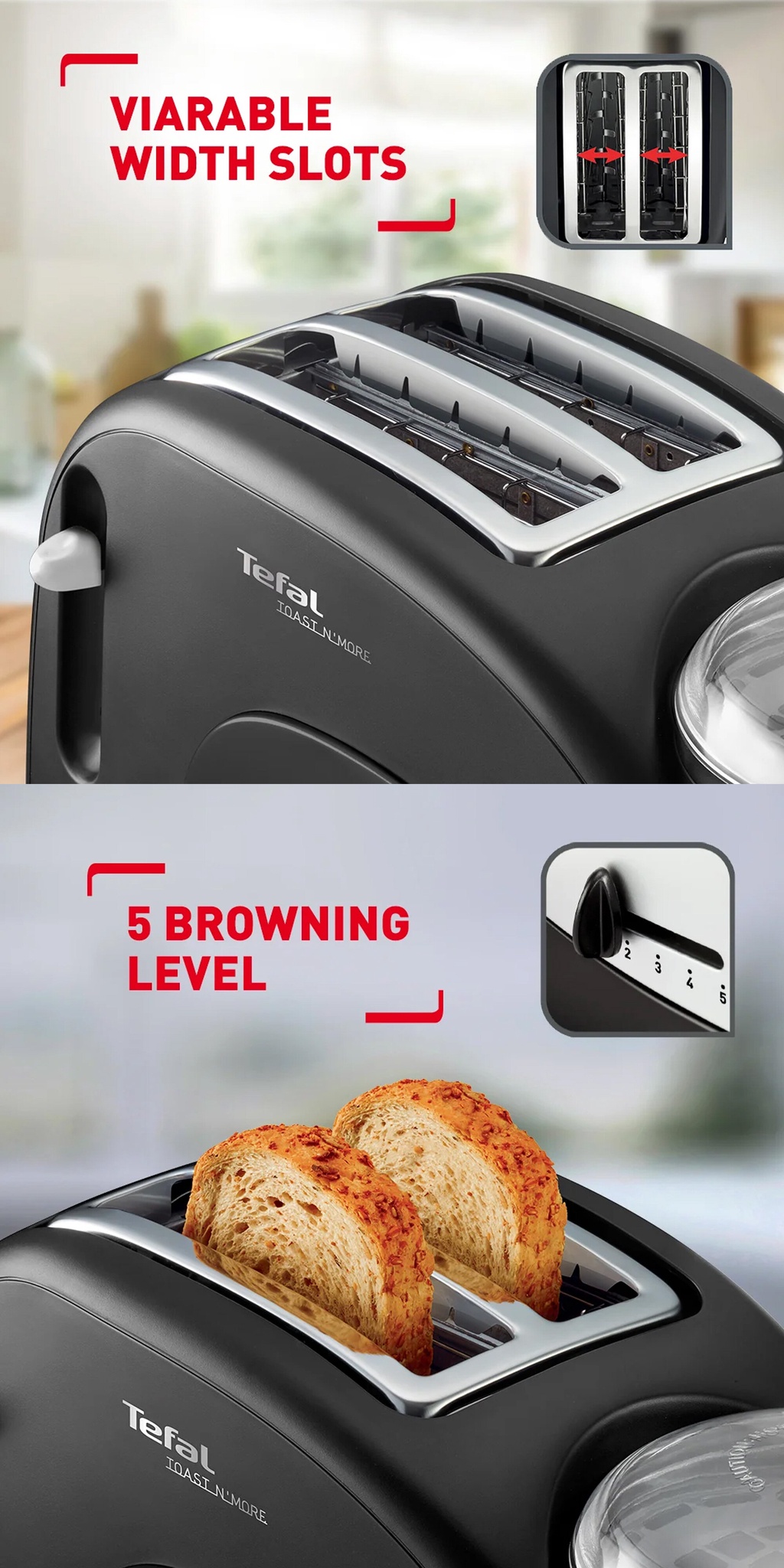 Tefal TT5528 Toaster + Egg Cooker 2 in 1 Breakfast Time Saver TT552842 ...