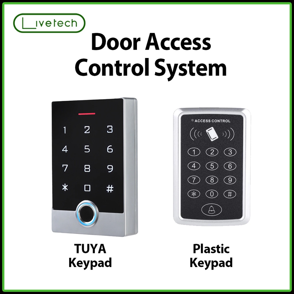 LiveTech Fingerprint Keypad RFID Access Control System Support