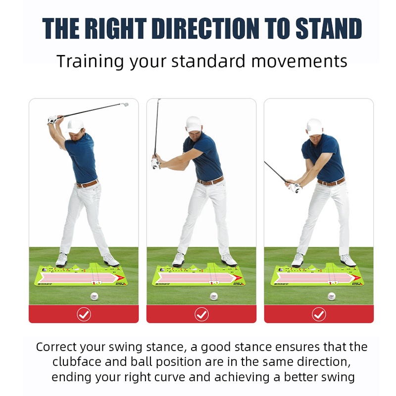 PGM GOLF beginner correct posture position aid mat golf swing trainer ...