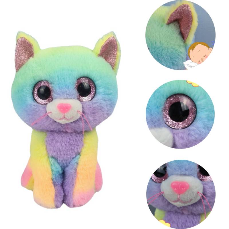 Cassidy Rainbow Cat Plush Toy Cute And Cuddly Stuffed Animal For
