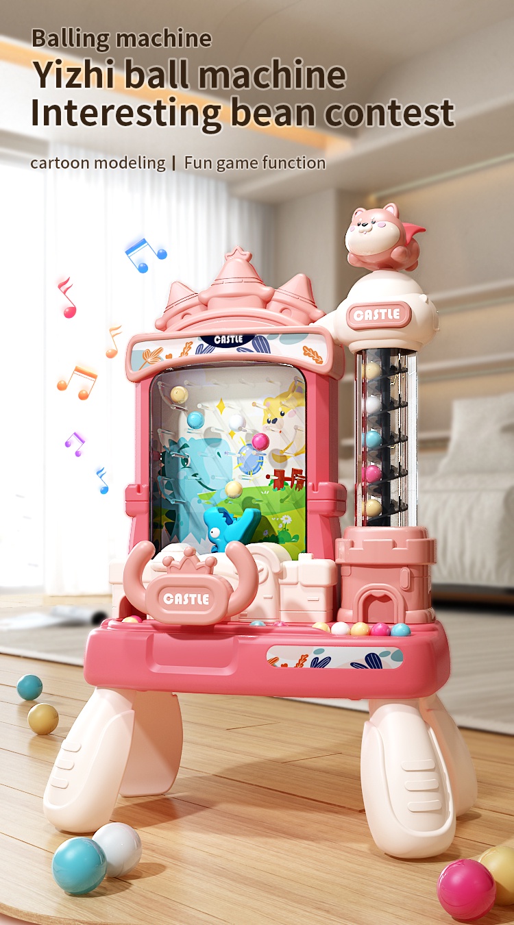 [Qilemeng] Pinball Toys Children's Game Console Toys Bean Catching ...