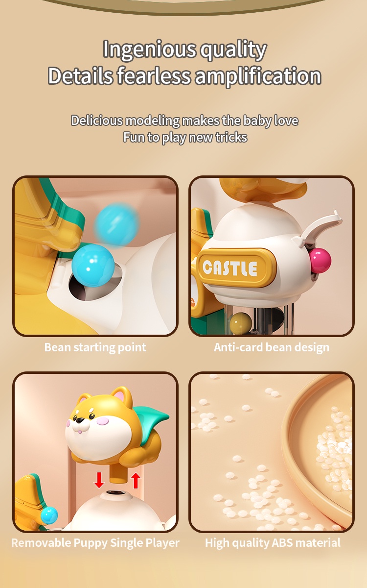 [Qilemeng] Pinball Toys Children's Game Console Toys Bean Catching ...
