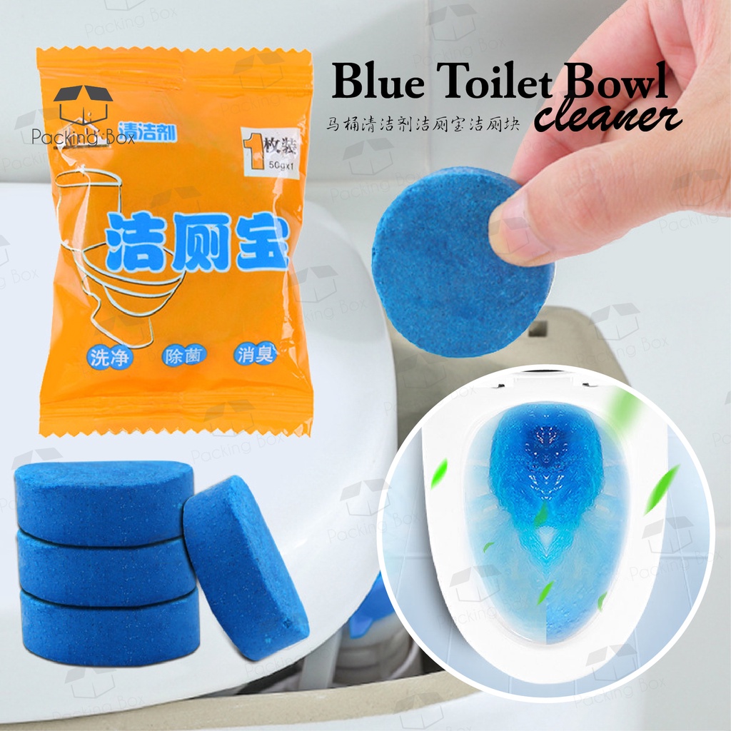 (1 Piece) Magic Auto Toilet Bowl Cleaner Blue Bubble Flush Bathroom Clean Individual Packaging