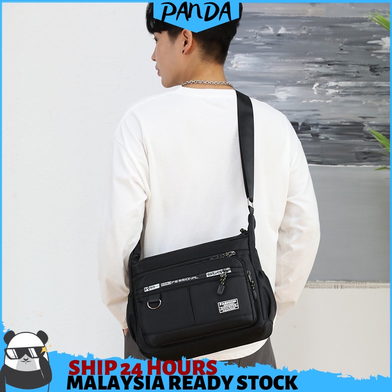 B144 PandaShop Sling Bag for Men Large Capacity Crossbody Bag Messenger ...