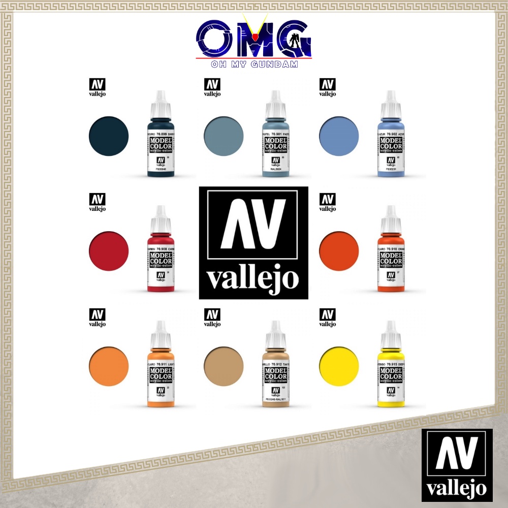 Vallejo Model Color Series 70899 70918 17ml Acrylic Paints Acrylic