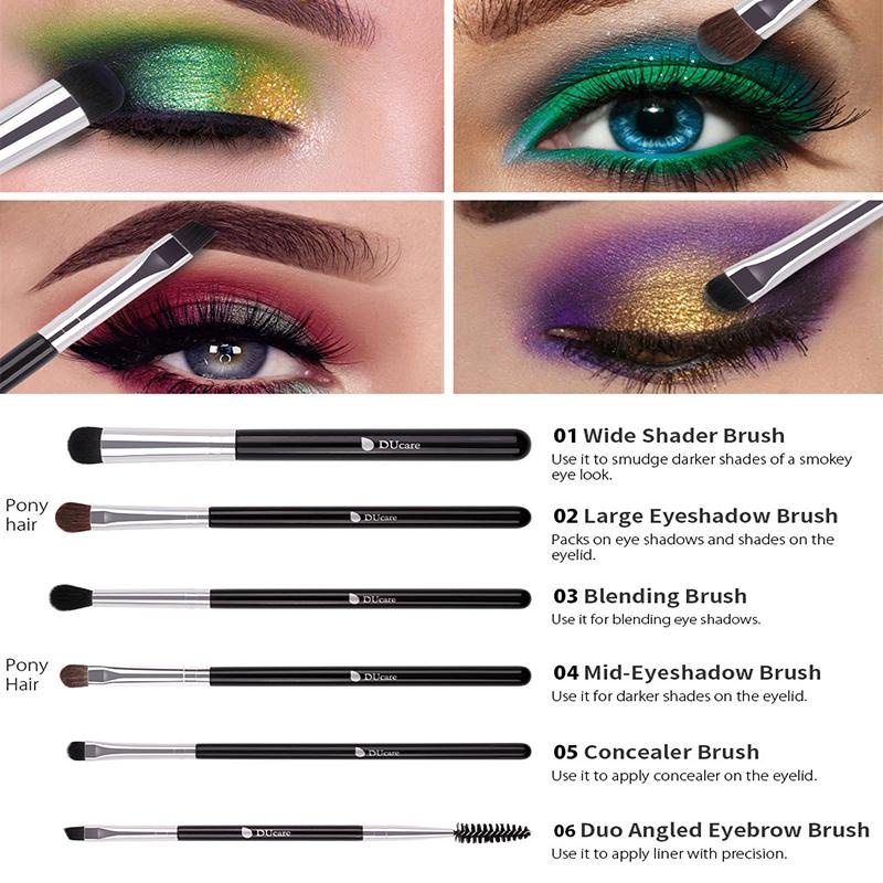 Raya Makeup DUcare Eyeshadow Brush Set (6 Pcs) | Shopee Malaysia