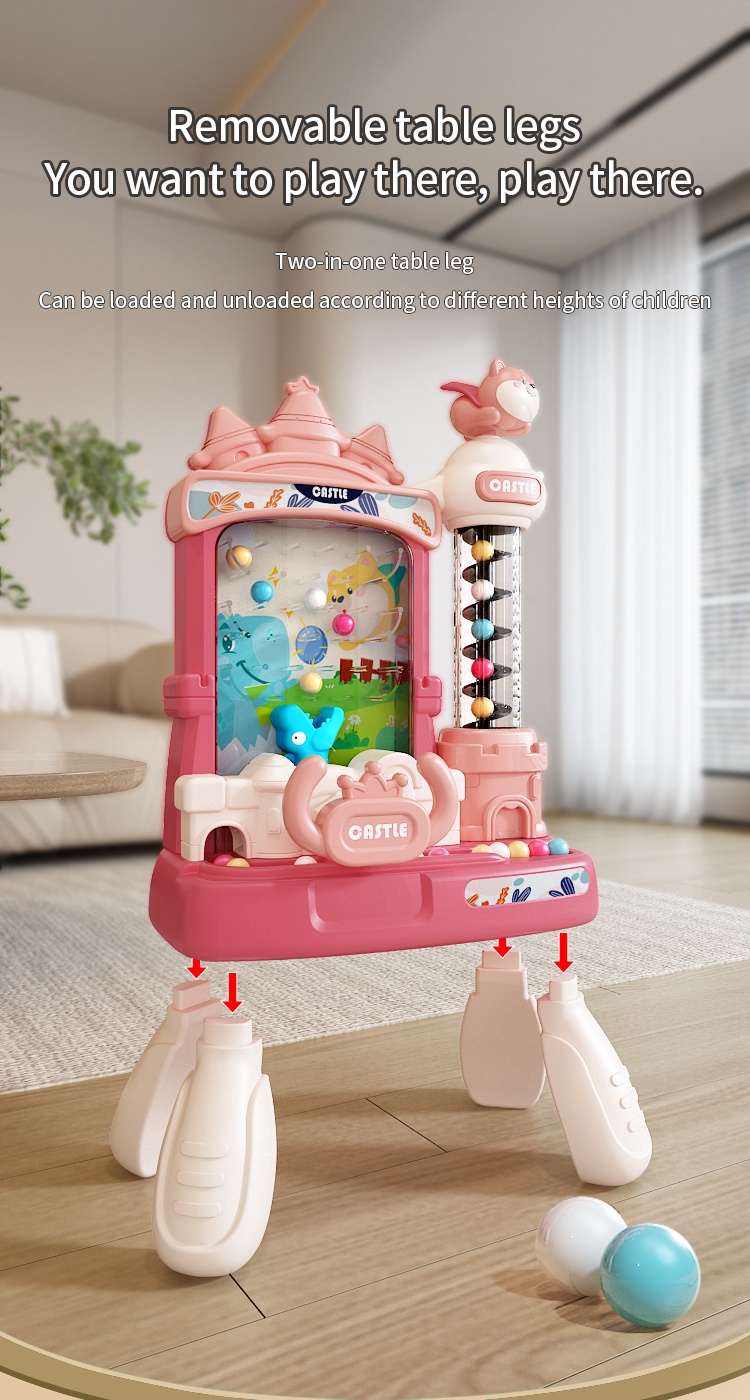 [Qilemeng] Pinball Toys Children's Game Console Toys Bean Catching ...