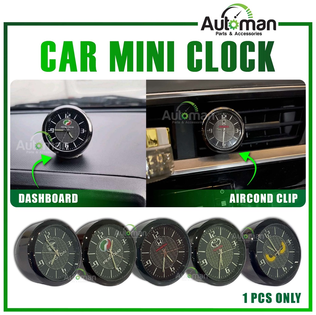 Car Mini Luminous Interior Quartz Clock Car Dashboard Car Mini Clock ...