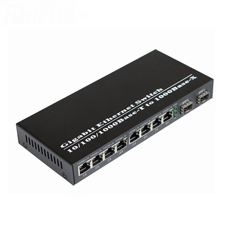 Gigabit Network SFP Fiber switch 1000Mbps SFP media converter Ethernet ...