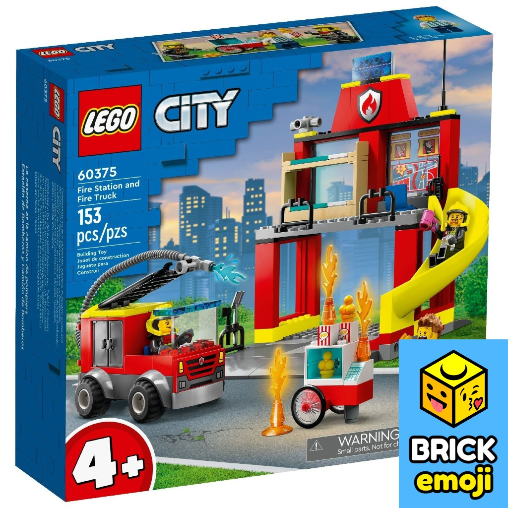 LEGO 60375 City Fire Station and Fire Truck | Shopee Malaysia