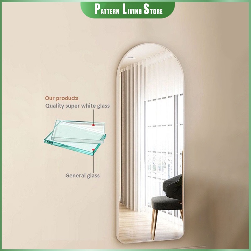PATTERN Full Length Arch 160cm x 60cm Stand Mirror Cermin Tinggi Besar ...