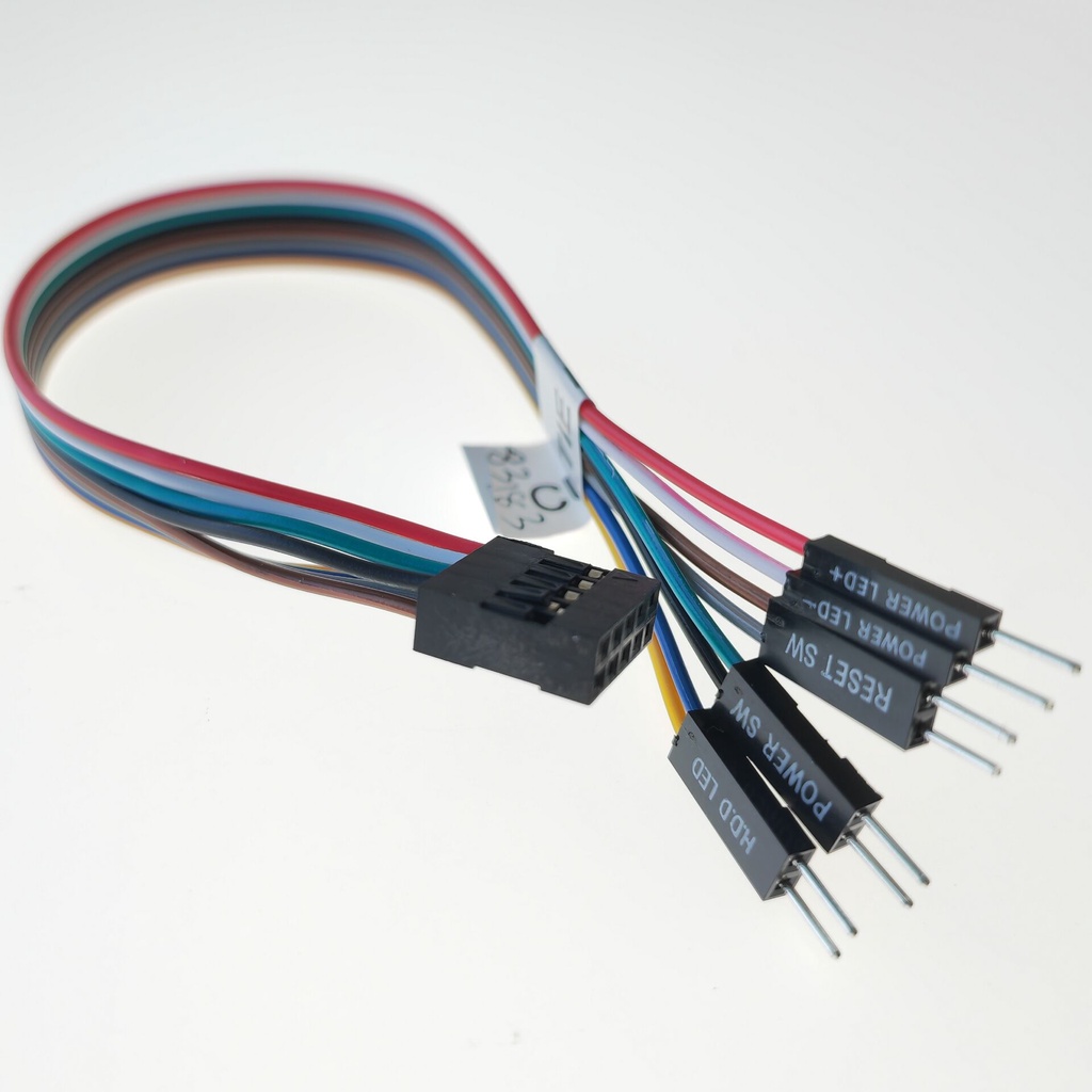 9-Pin Integrated ATX Motherboard Jumper Cable Extension - For Power SW, Reset, HDD LED 3 thumbnail image