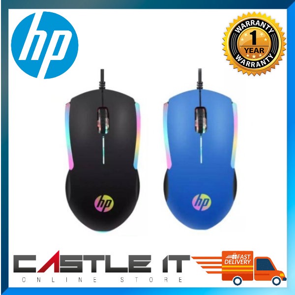 HP M160 Gaming Wired Mouse with moving RGD lighting effects 1000 DPI