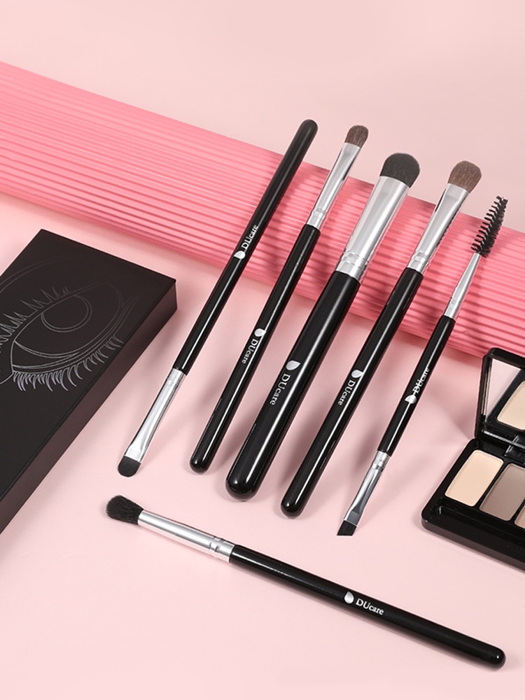 DUcare 6Pcs Eyeshadow Blending Brush Kit for Eyeliner Eyebrow Vegan ...