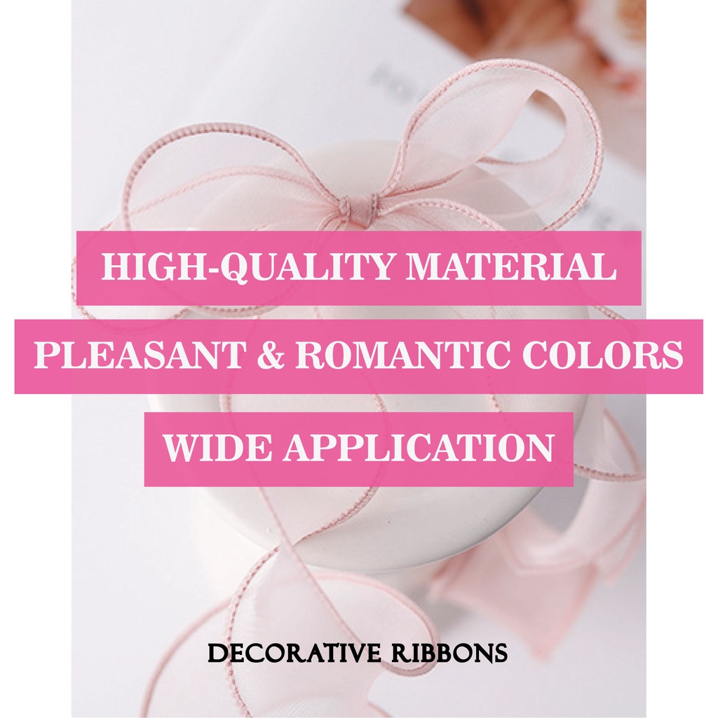 DC Ribbon for Decorations & Home Decor, Sheer Ribbon for Gift Wrapping ...